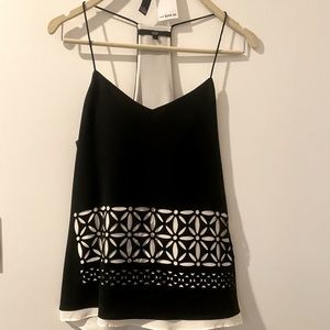 Tibi Racer Back Laser Cut Tank Top Sz. 4 $245+tax retail